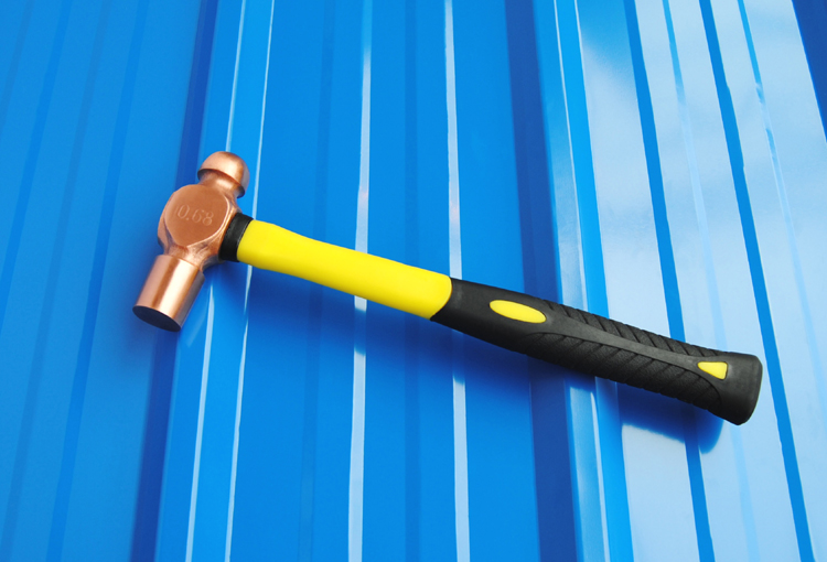 Copper ball pein hammer